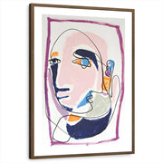 framed-print-brown-walnut-white-border