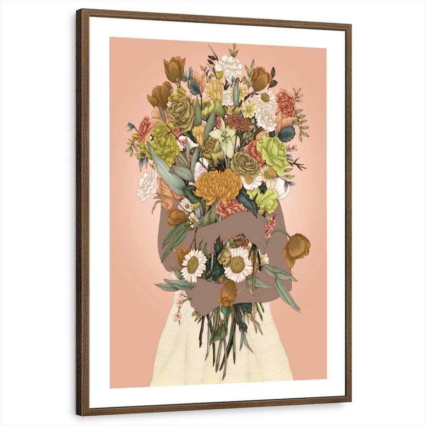framed-print-brown-walnut-white-border
