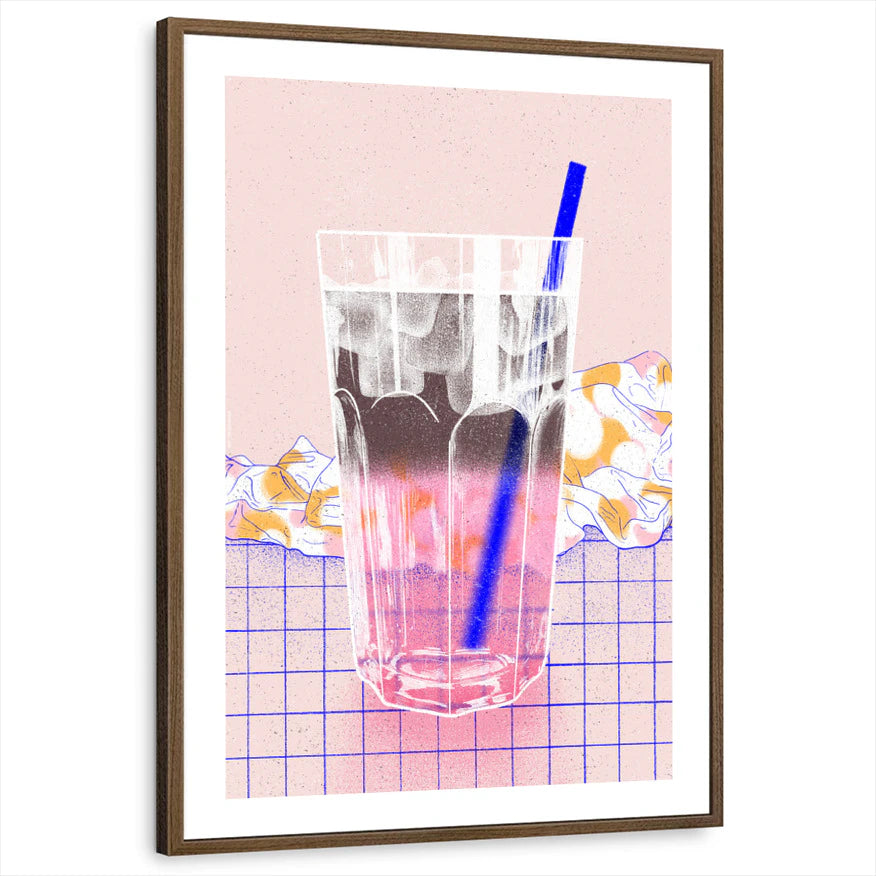 framed-print-brown-walnut-white-border