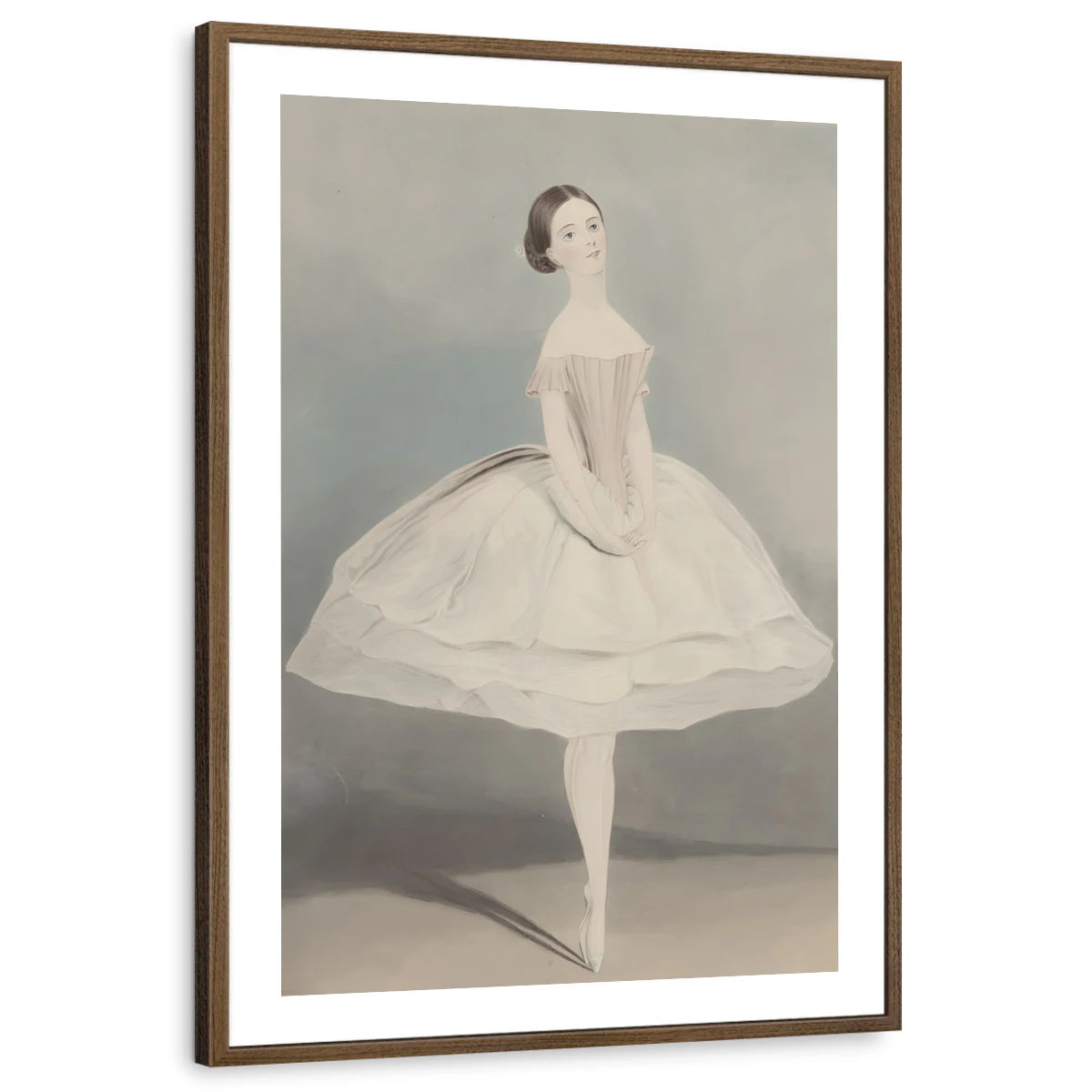 framed-print-brown-walnut-white-border