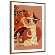 framed-print-brown-walnut-white-border