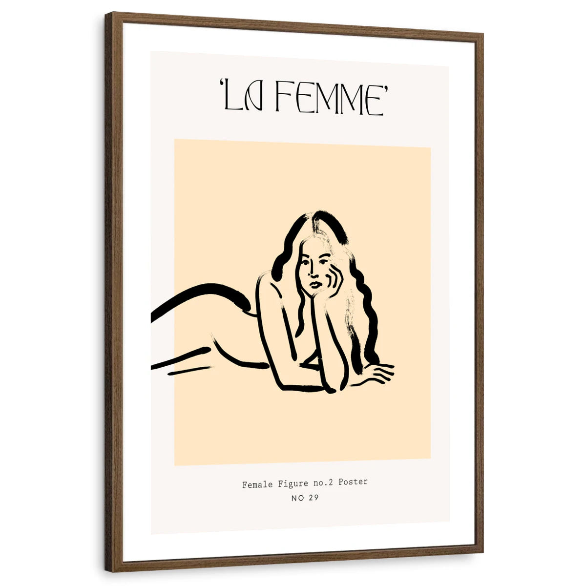 framed-print-brown-walnut-white-border