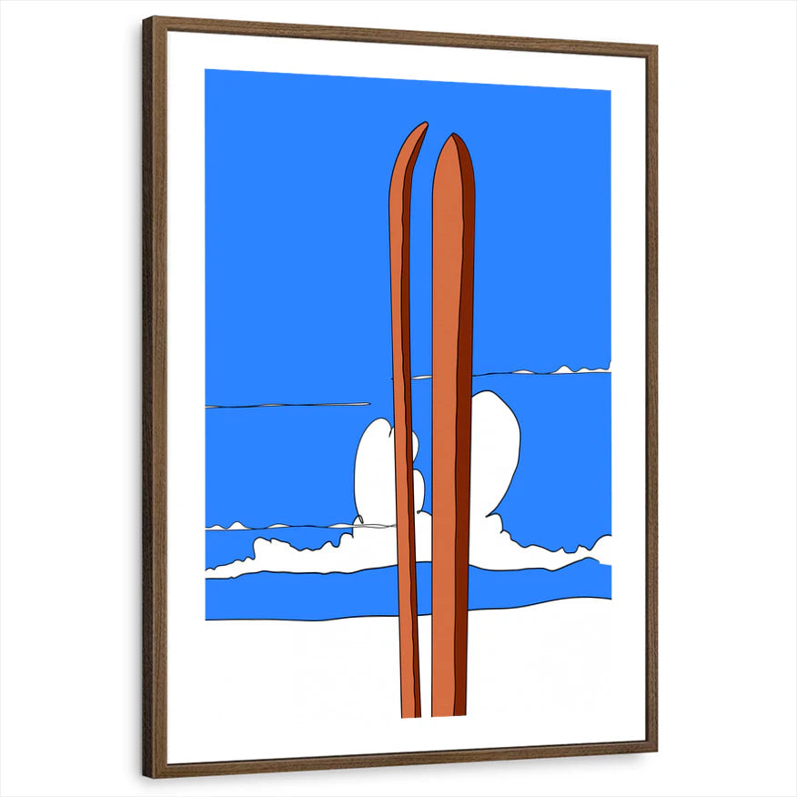 framed-print-brown-walnut-white-border