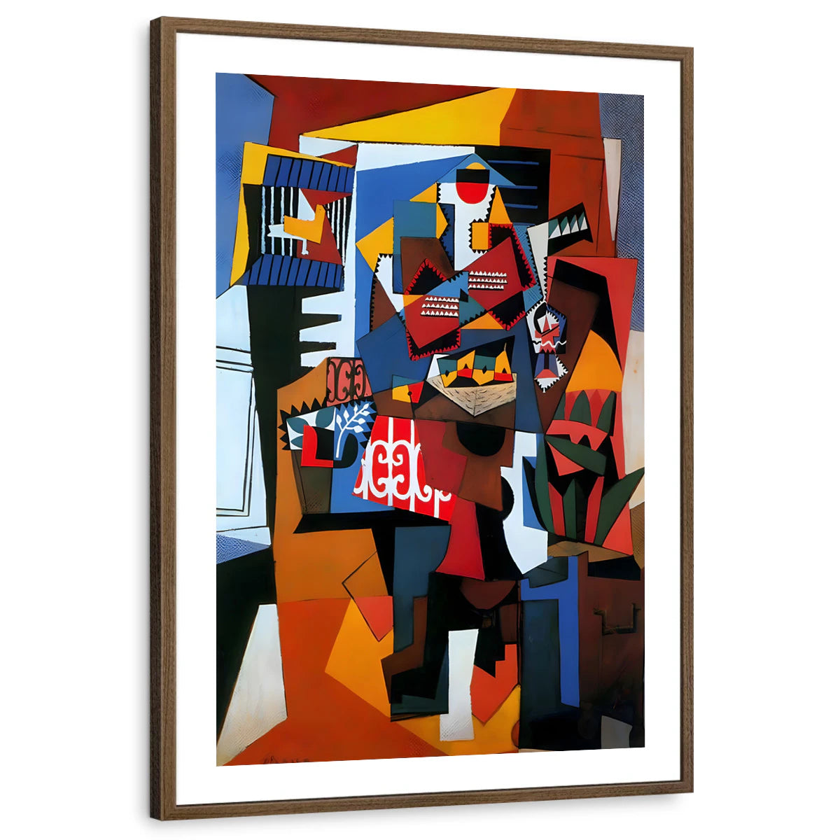 framed-print-brown-walnut-white-border