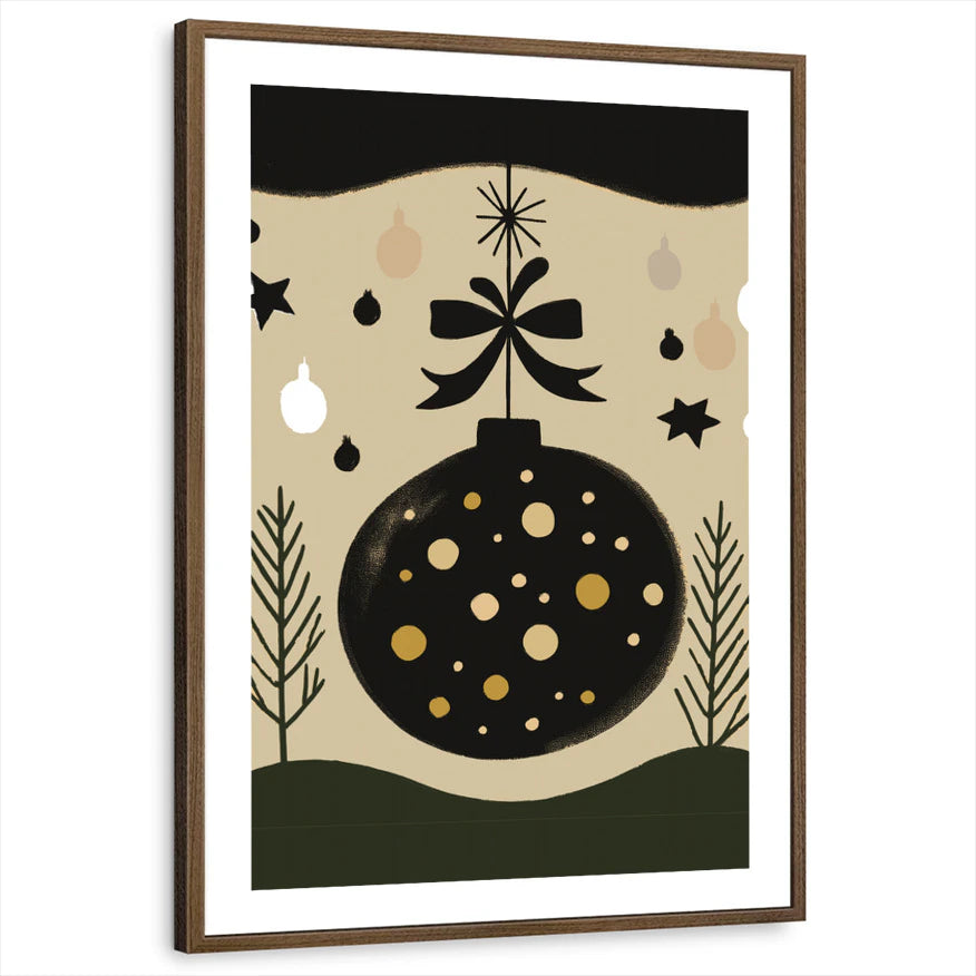 framed-print-brown-walnut-white-border