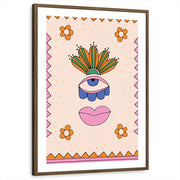 framed-print-brown-walnut-white-border