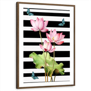 framed-print-brown-walnut-white-border
