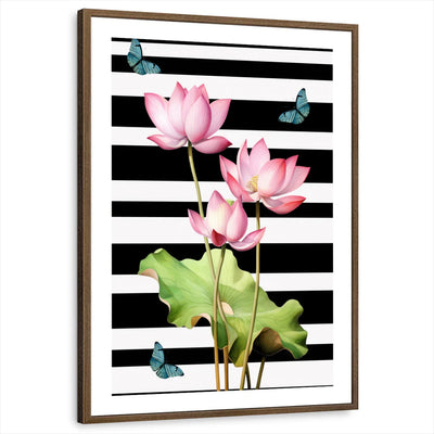 framed-print-brown-walnut-white-border