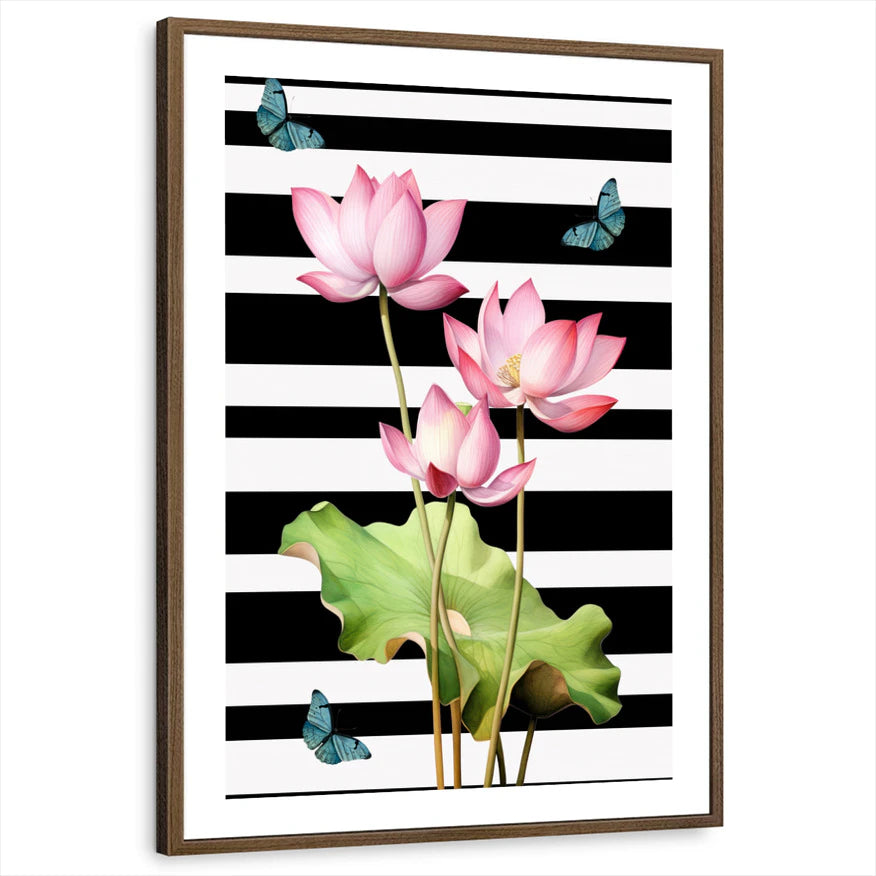 framed-print-brown-walnut-white-border