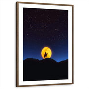 framed-print-brown-walnut-white-border