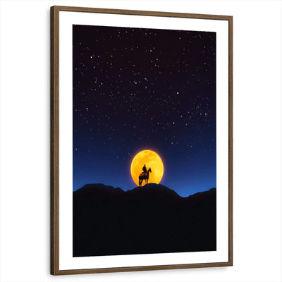 framed-print-brown-walnut-white-border