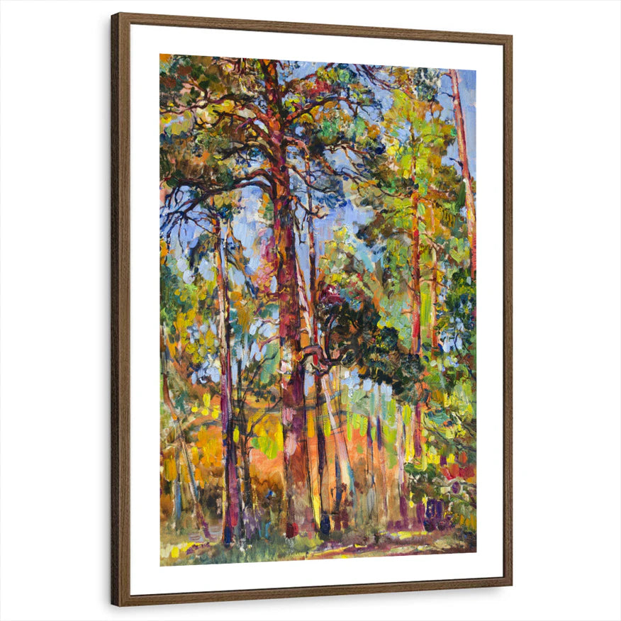 framed-print-brown-walnut-white-border