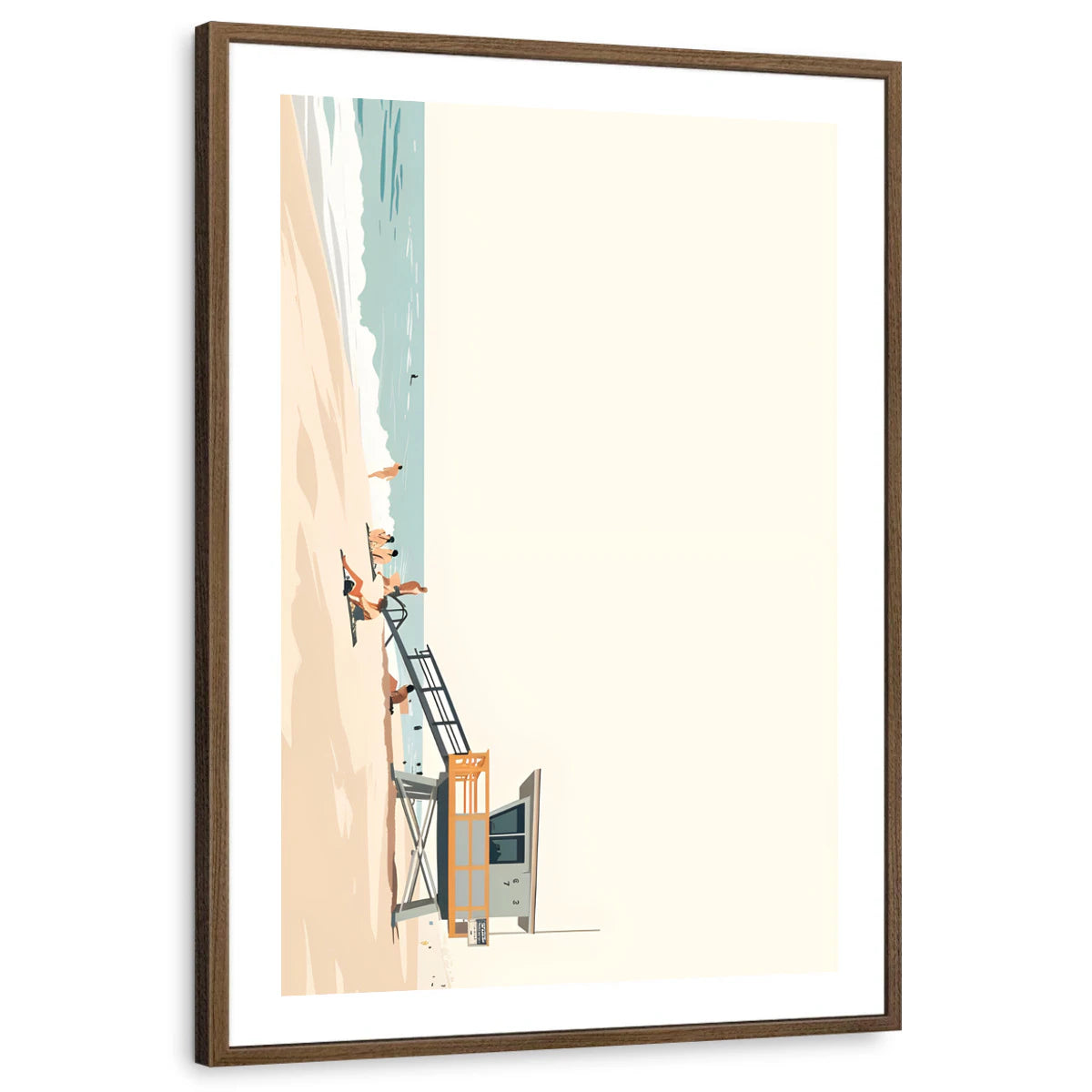 framed-print-brown-walnut-white-border