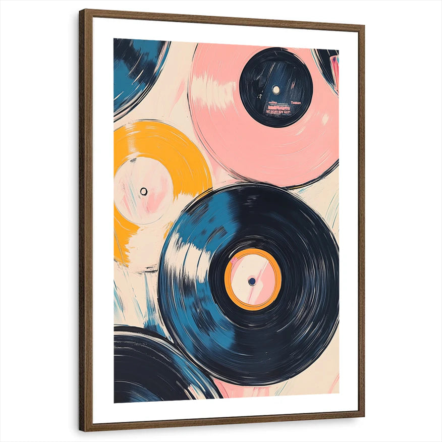 framed-print-brown-walnut-white-border