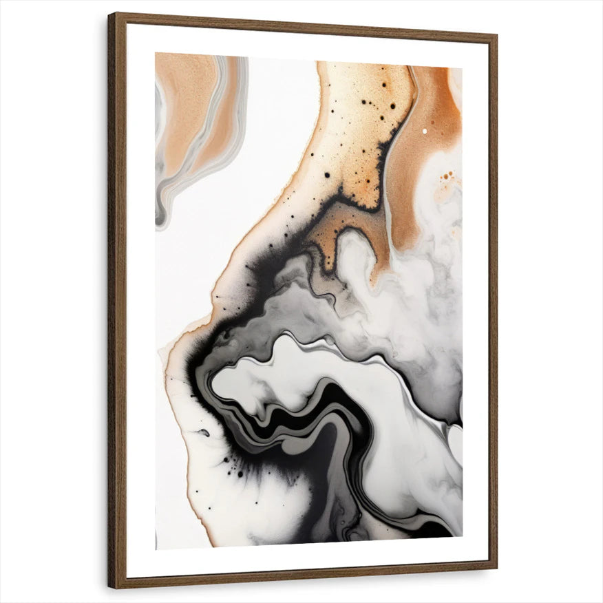 framed-print-brown-walnut-white-border