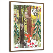framed-print-brown-walnut-white-border