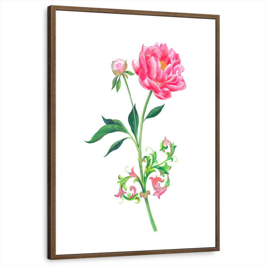 framed-print-brown-walnut-white-border