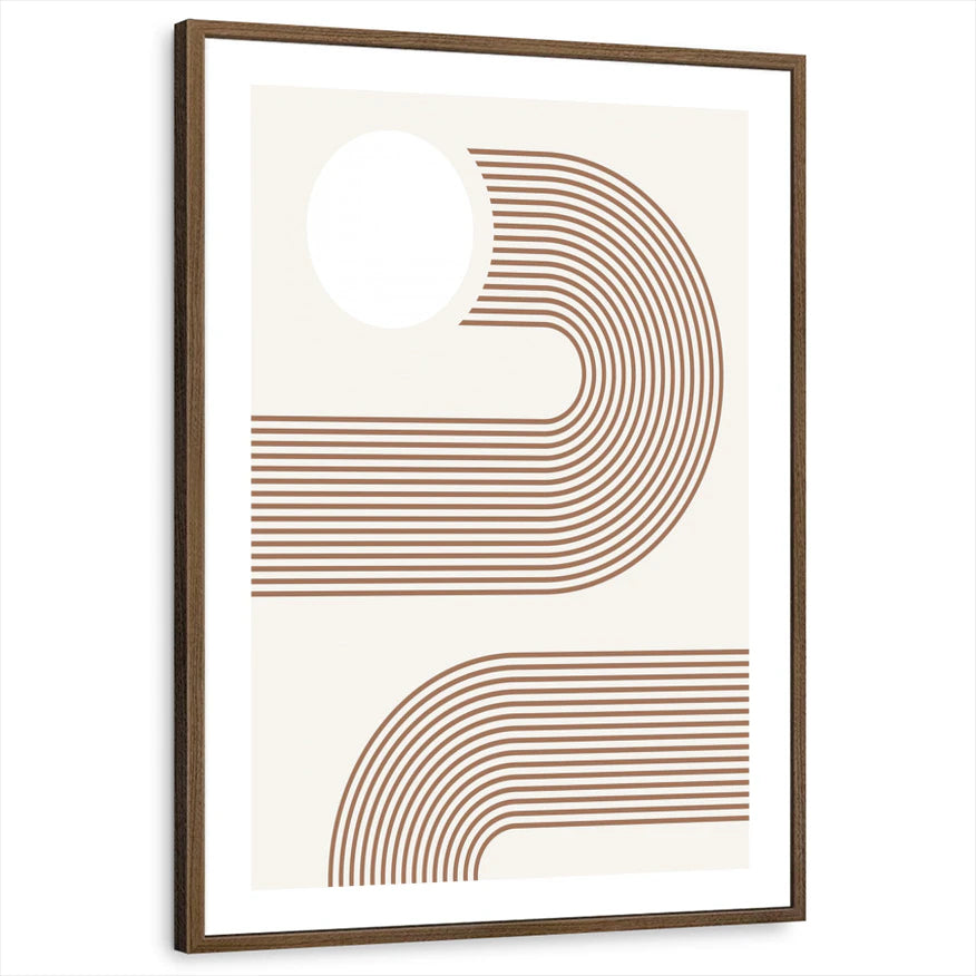 framed-print-brown-walnut-white-border