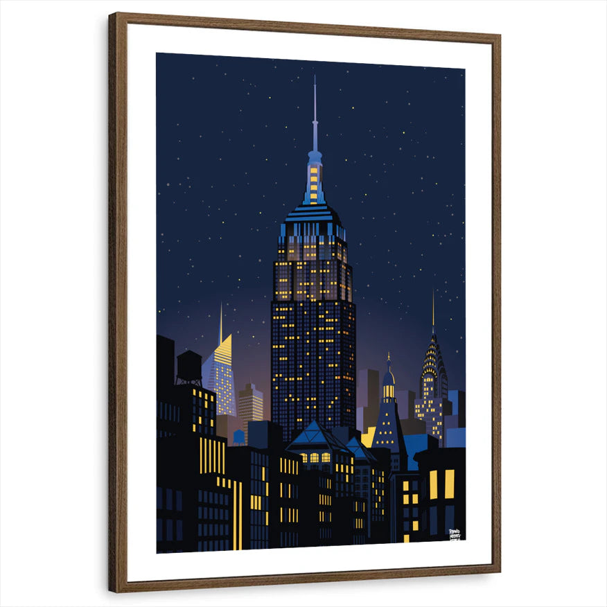 framed-print-brown-walnut-white-border
