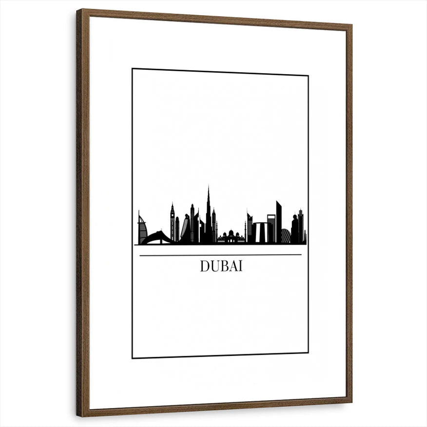 framed-print-brown-walnut-white-border