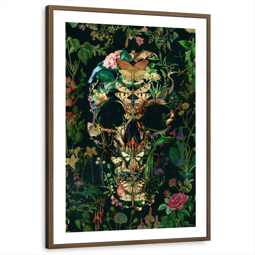 framed-print-brown-walnut-white-border