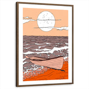 framed-print-brown-walnut-white-border