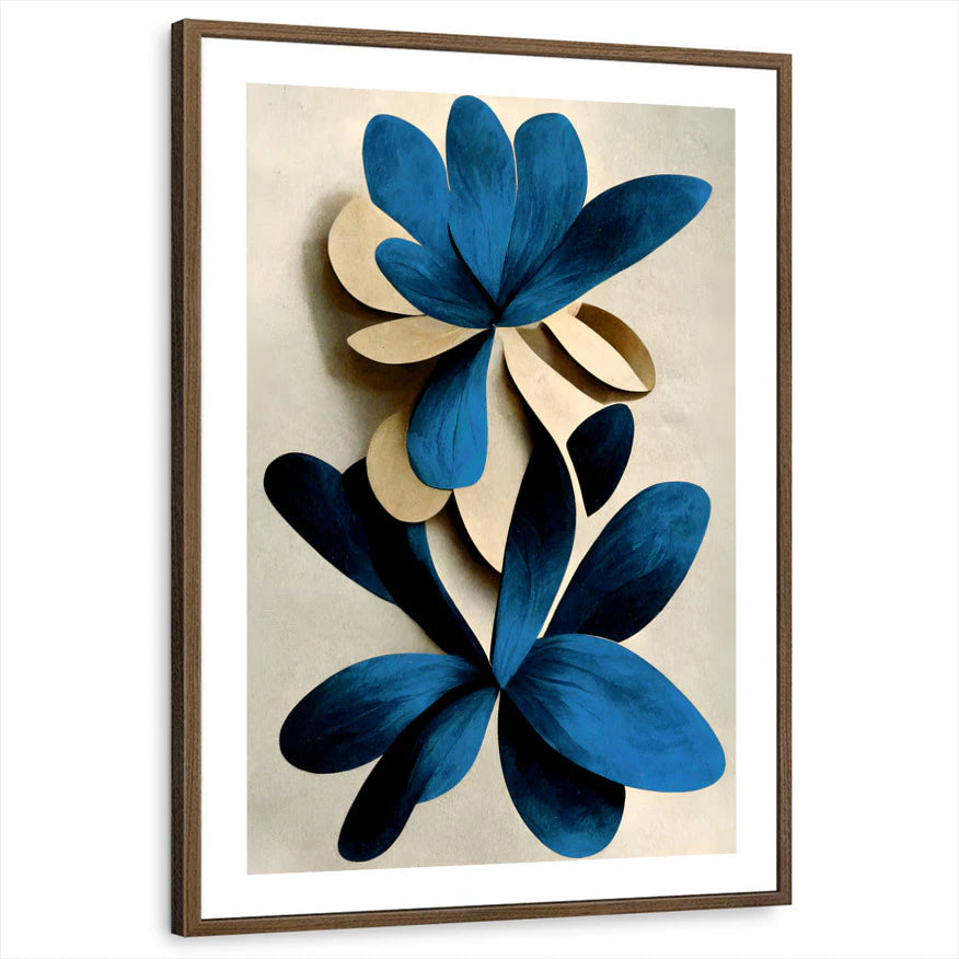 framed-print-brown-walnut-white-border