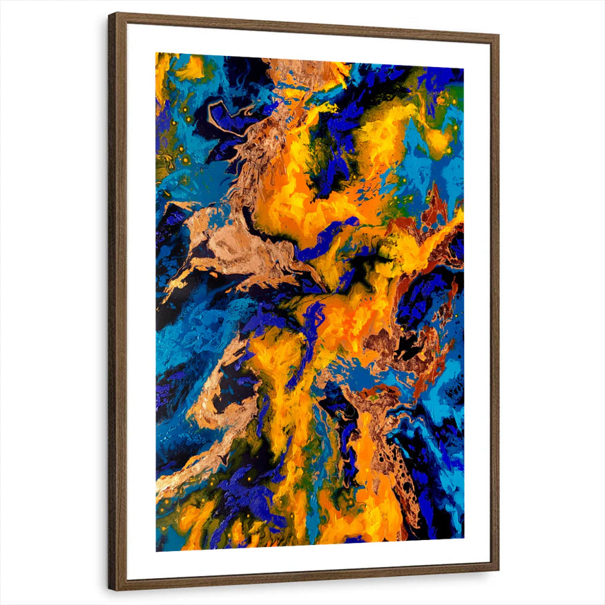 framed-print-brown-walnut-white-border