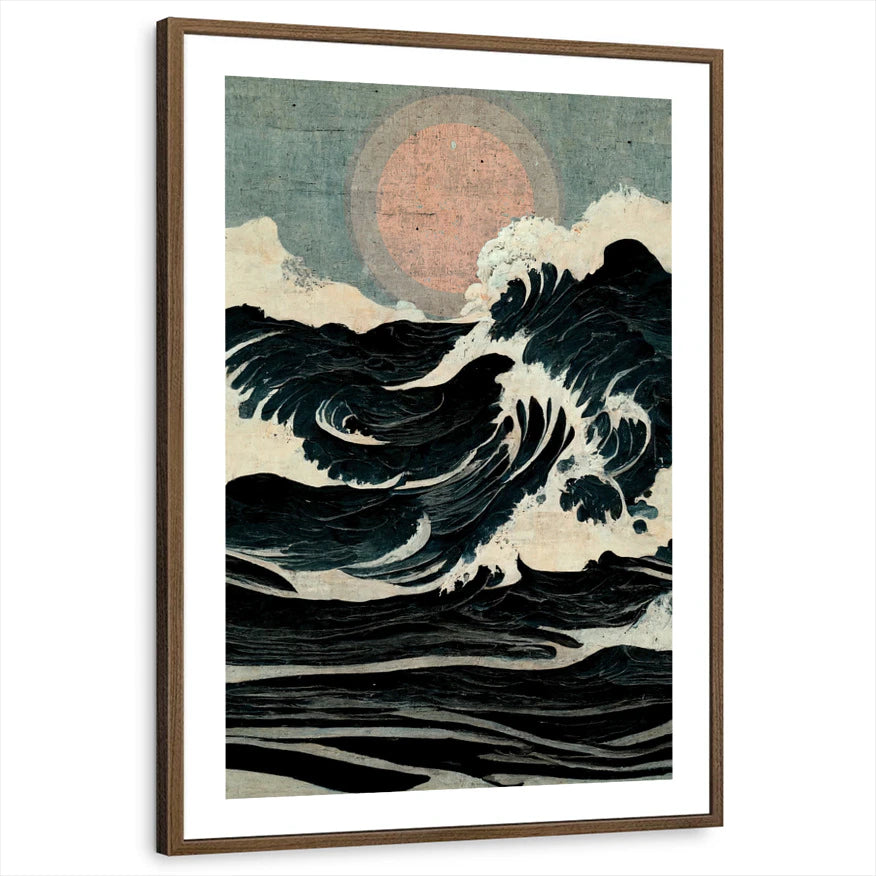framed-print-brown-walnut-white-border