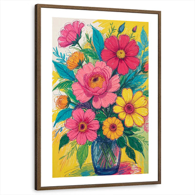 framed-print-brown-walnut-white-border