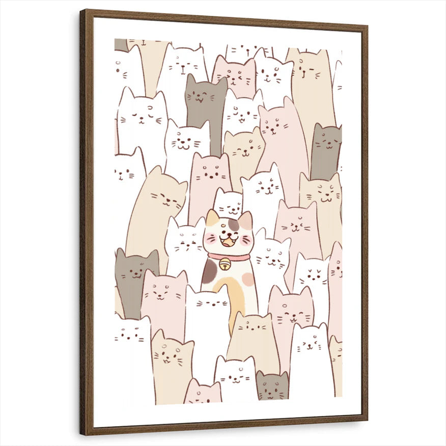 framed-print-brown-walnut-white-border