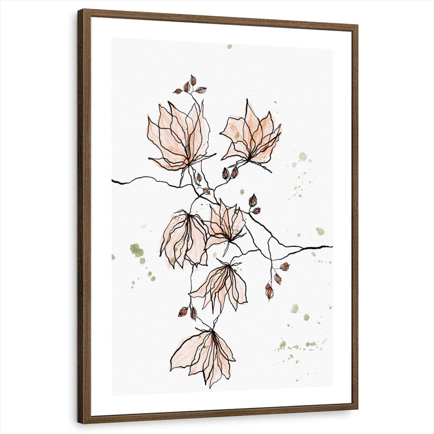 framed-print-brown-walnut-white-border