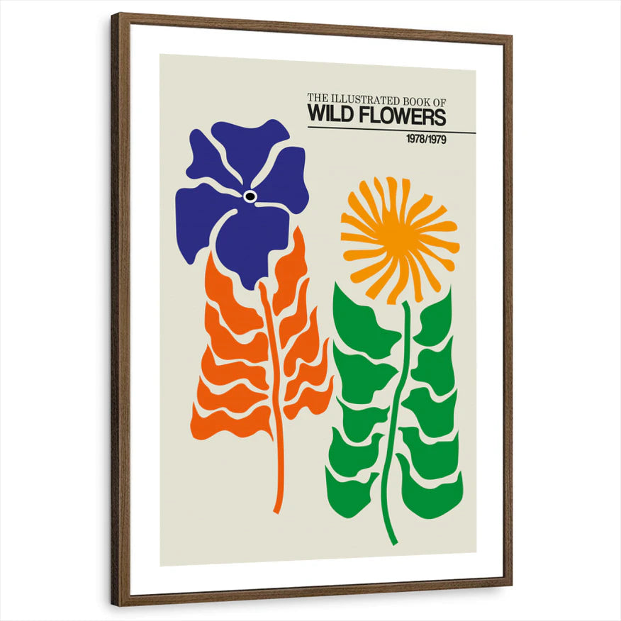 framed-print-brown-walnut-white-border