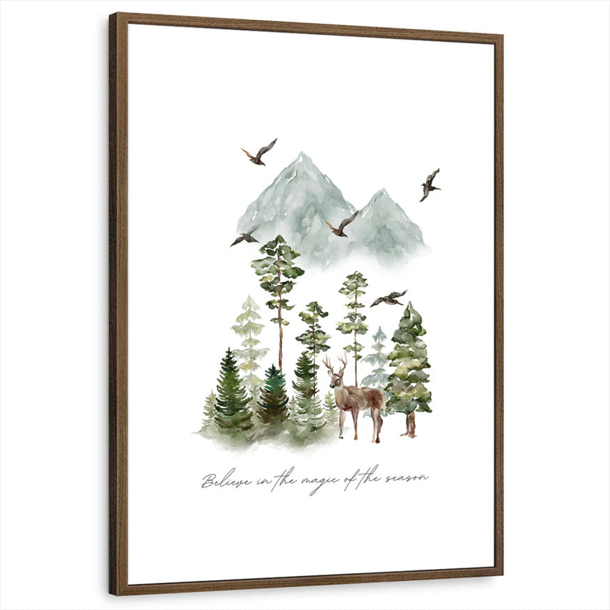 framed-print-brown-walnut-white-border