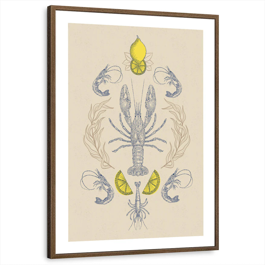 framed-print-brown-walnut-white-border
