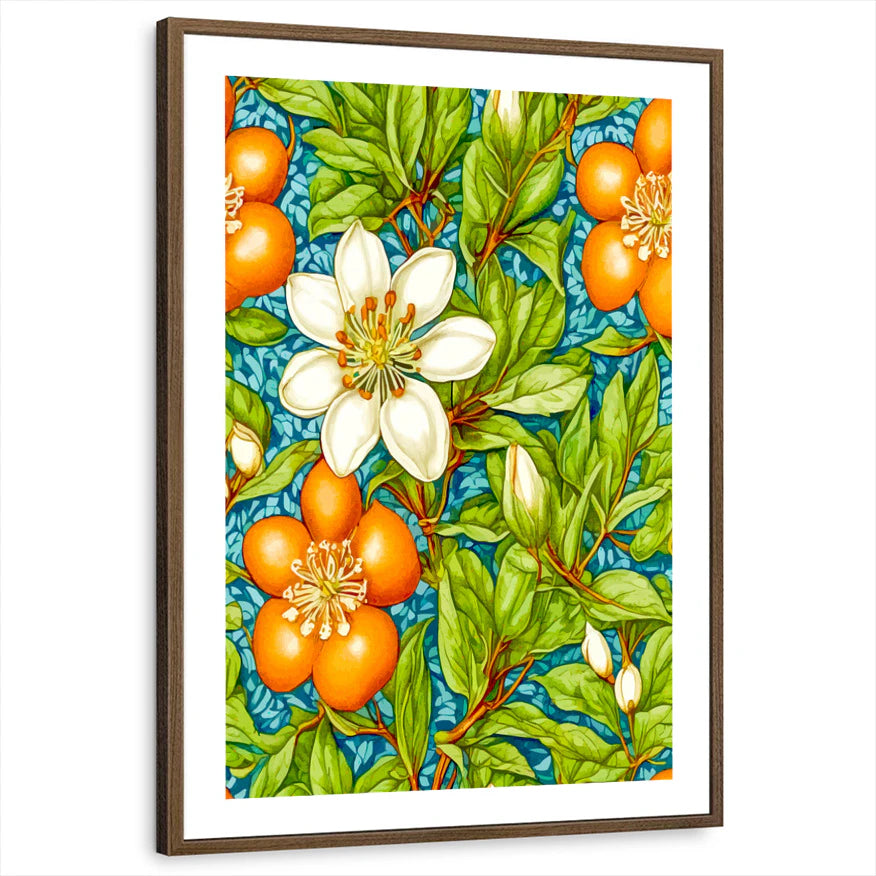 framed-print-brown-walnut-white-border