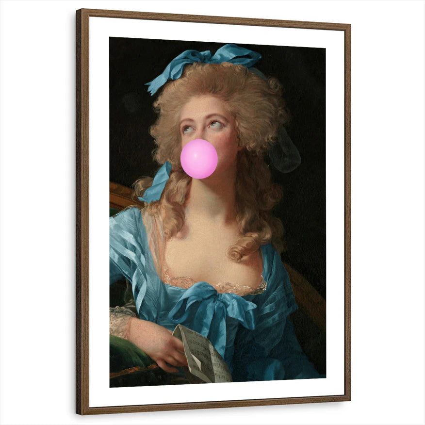 framed-print-brown-walnut-white-border