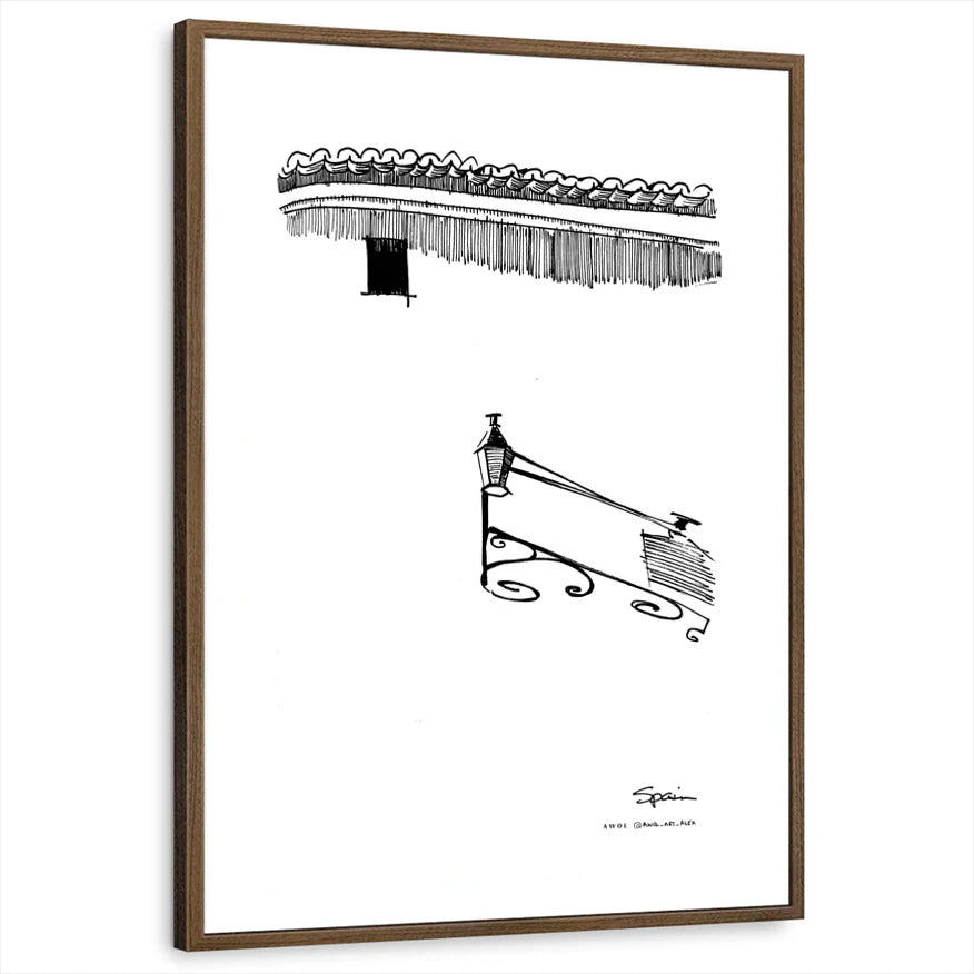 framed-print-brown-walnut-white-border