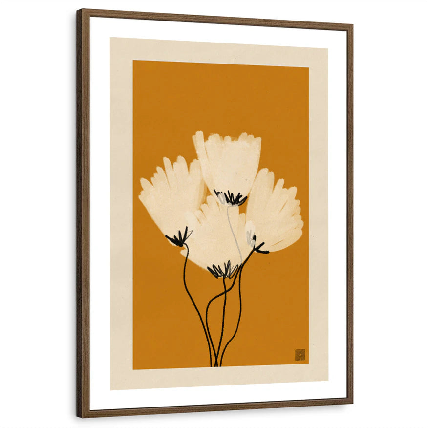 framed-print-brown-walnut-white-border
