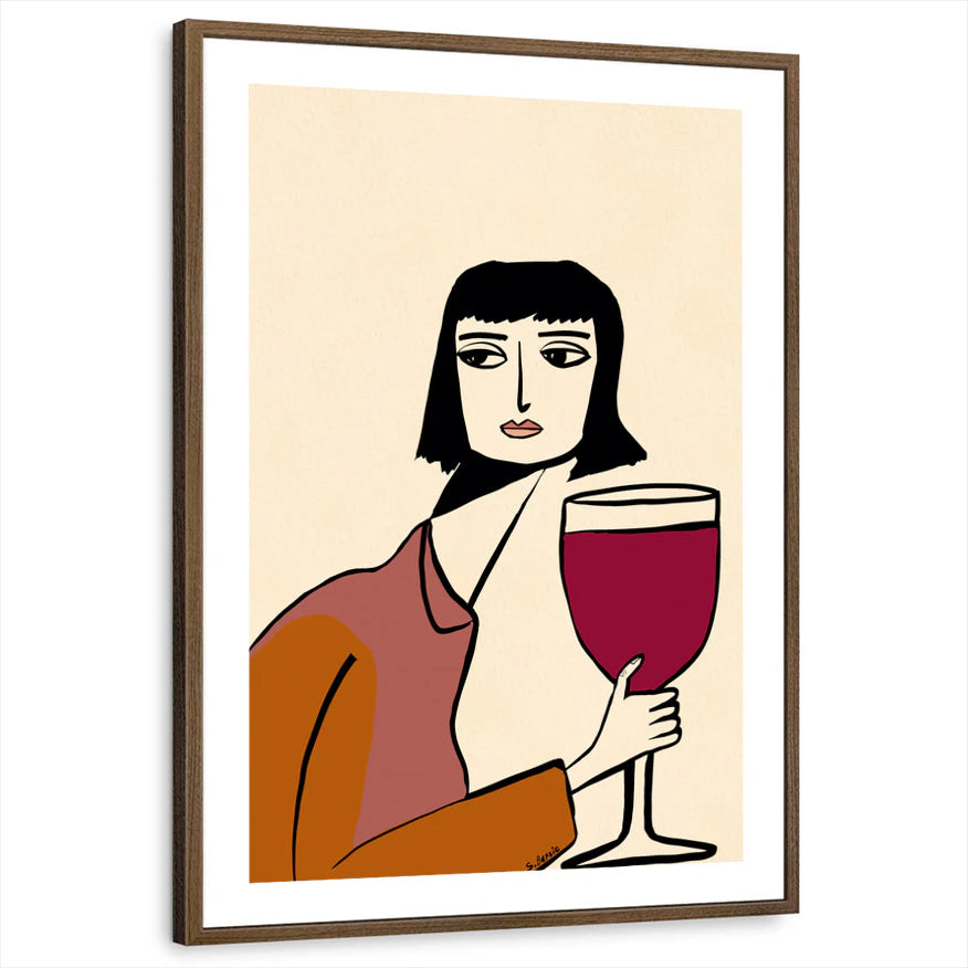 framed-print-brown-walnut-white-border