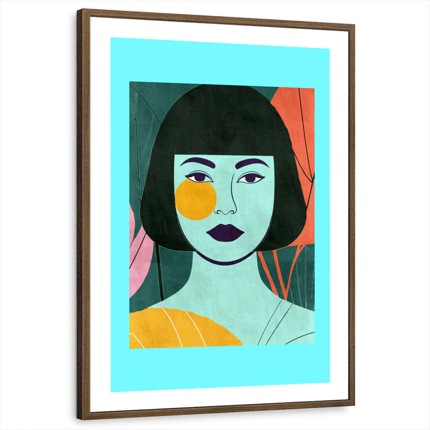 framed-print-brown-walnut-white-border
