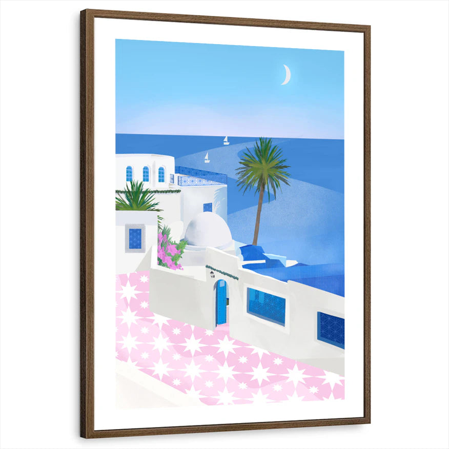 framed-print-brown-walnut-white-border