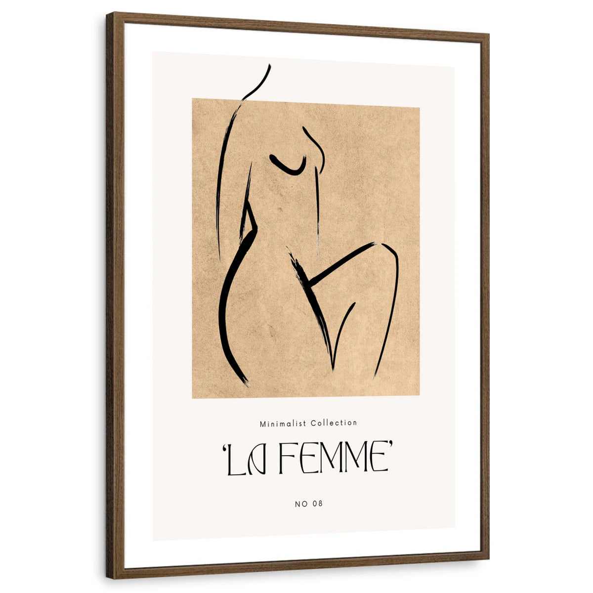 framed-print-brown-walnut-white-border