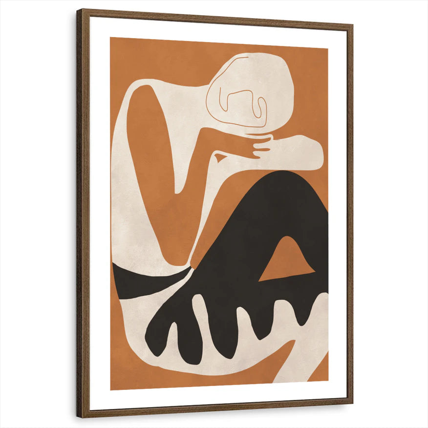 framed-print-brown-walnut-white-border