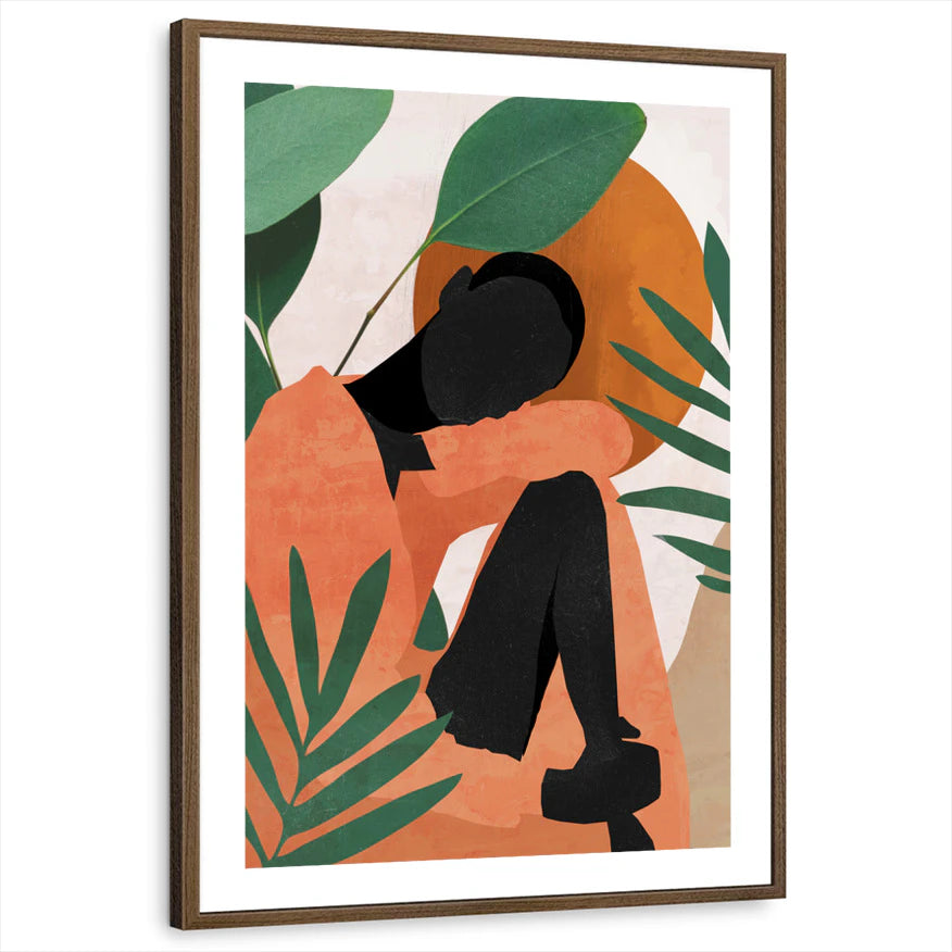 framed-print-brown-walnut-white-border
