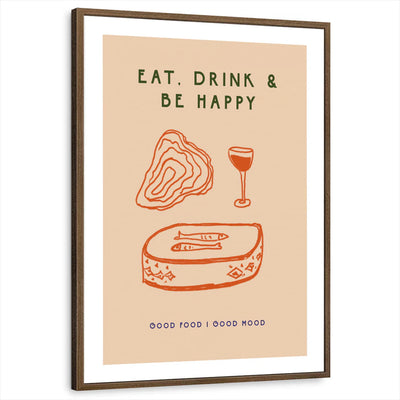 framed-print-brown-walnut-white-border