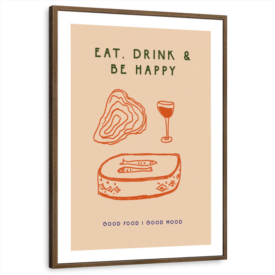 framed-print-brown-walnut-white-border