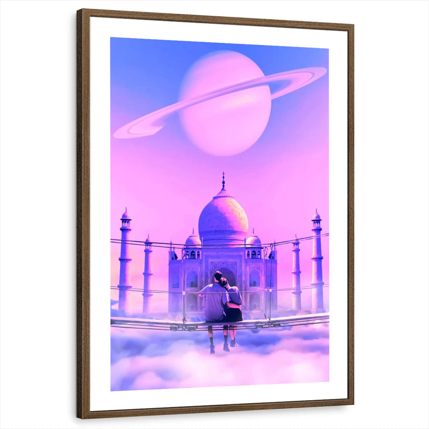 framed-print-brown-walnut-white-border