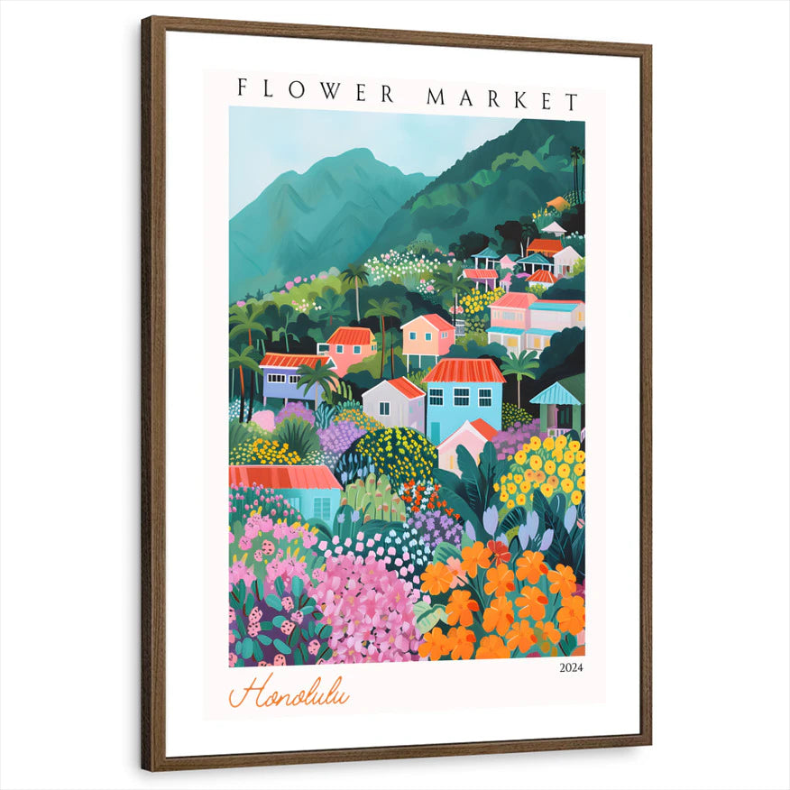framed-print-brown-walnut-white-border