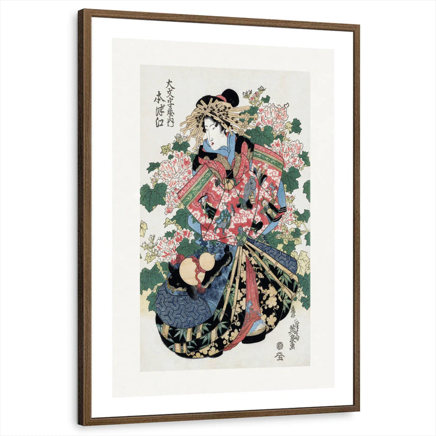 framed-print-brown-walnut-white-border